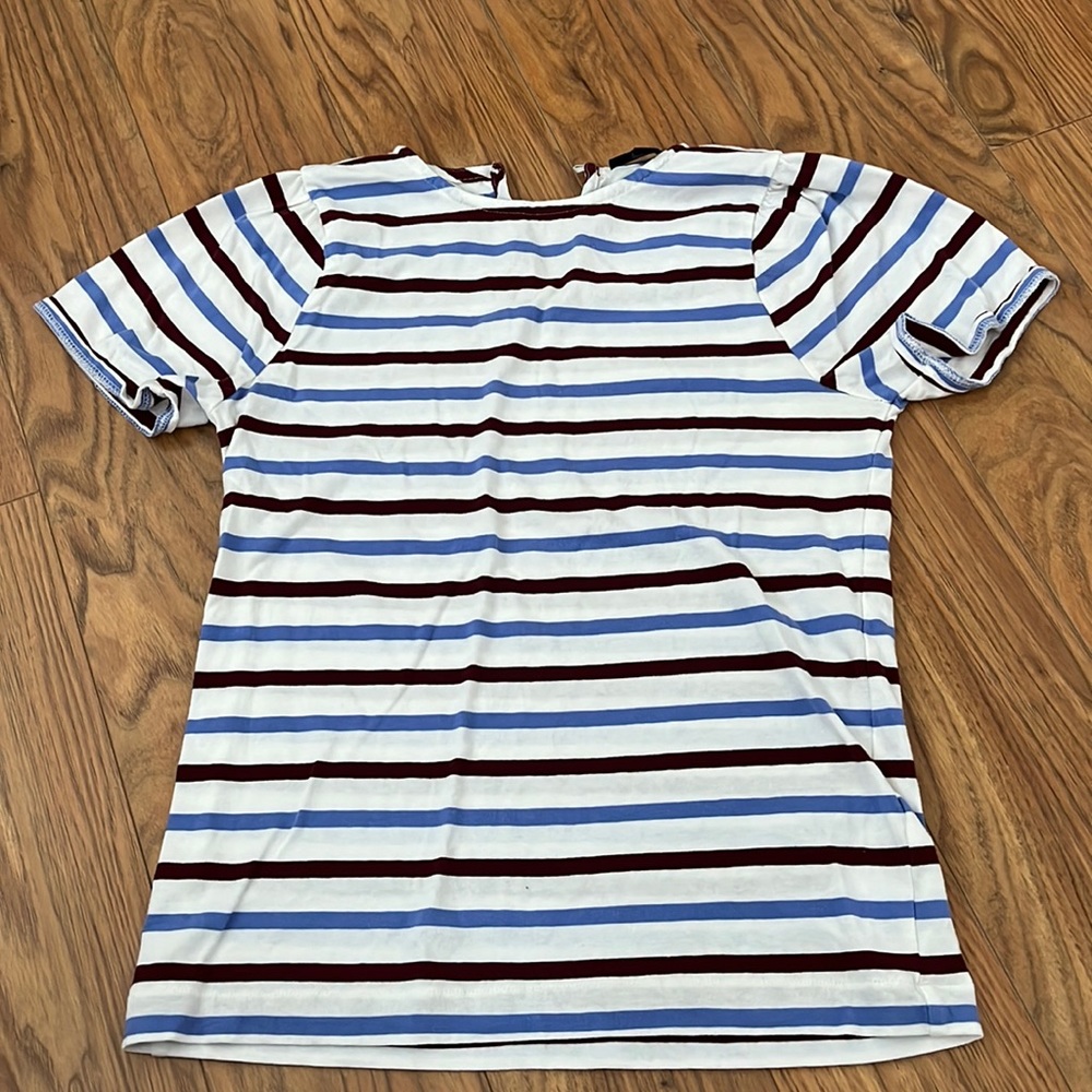 J Crew, XS tee, striped, brand new, never been worn